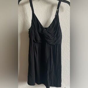 Soma Black Draped Sleeveless Top